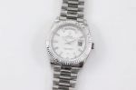 TWS Factory Swiss Rolex Day Date II Watch 40MM Replica Watch White Dial
